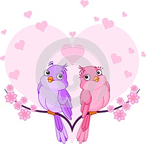 Birds in love