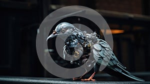 Birds are not real. Mechanical Pigeons - Satirical Depiction of Birds as Surveillance Bots