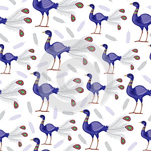 Birds pattern seamless