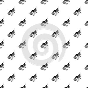 Birds wing with feathers pattern, simple style