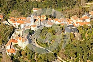 Birdseye view of Sintra. Sintra. Portugal