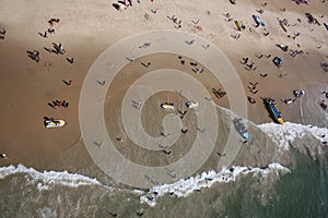 A birdseye view of the tourists holidaying and having fun with b photo