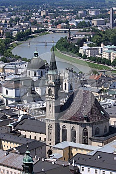 Birdview of Salzburg, Austria