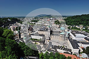 Birdview of Salzburg, Austria