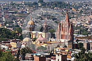 Birdview of San Miguel de Allende, Guanajuato, Mexico