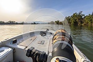 Birdwatching boat trip on river Ebro photo