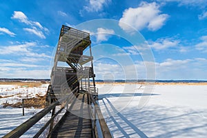 Birdwatching tower