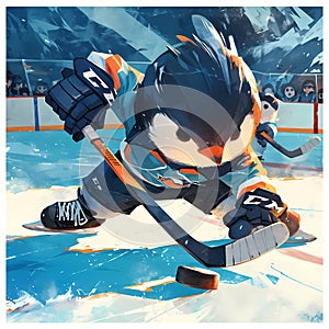 Birdy on Ice: A Hockey Penguin\'s Adventure