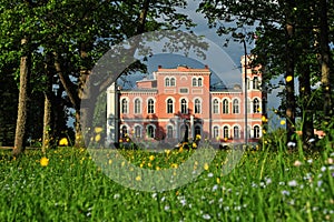 Birini Castle, Latvia. Historical landscape.