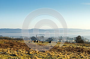 Birkrigg stone circle and Bardsea Church photo