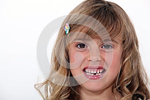 Birl baring her teeth photo