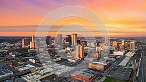 Birmingham, Alabama, USA Drone Skyline Aerial