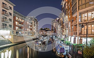 Birmingham Canal, In The City at Night photo