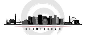 Birmingham skyline horizontal banner.