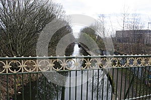 Birmingham tow path from bridge