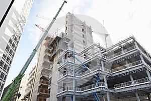 Birmingham, UK - 6 November 2016: Construction Site In Birmingham City Centre