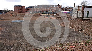 Birmingham UK Apartment Block Construction Site