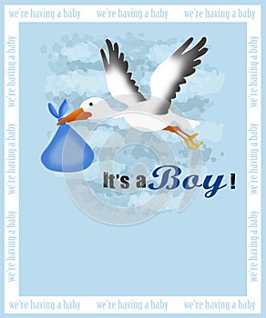 Birth announcement card