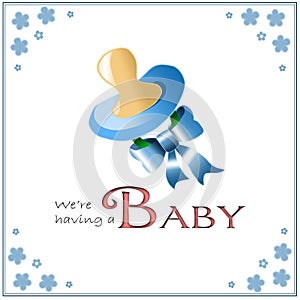Birth announcement card