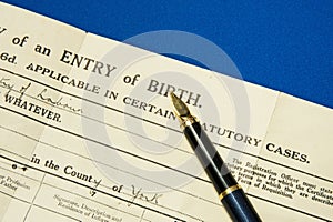 Birth certificate.