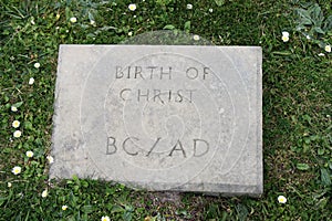 Birth of Christ stone