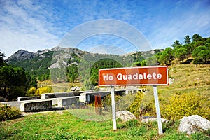 Birth of the Guadalete River, Sierra de Grazalema Natural Park, Cadiz province, Spain photo