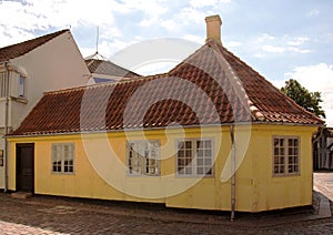 Birth house of Hans Christian Andersen in Odense, Denmark photo