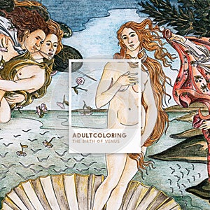 The Birth of Venus 1483-1485 by Sandro Botticelli adult colori