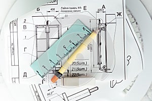 Birthday cake for an architect with floor plans. Cake for an engineer with blueprints made of edible sugar paper and fondant