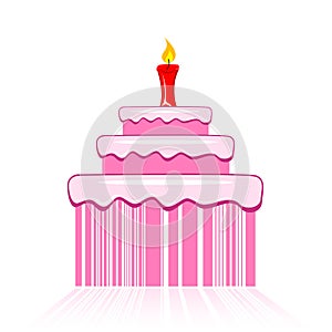 Birthday cake with barcode