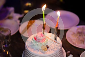 Birthday cake candles