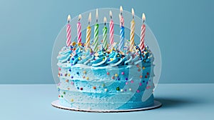 The Birthday Cake Candles. AI generated