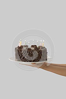 Birthday Cake Delivery Isolated (w/path)