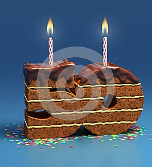 Birthday cake fiftieth birthday or anniversary