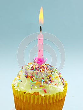 Birthday Candle Cup Cake