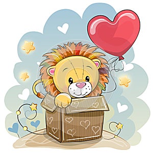 Birthday card with a Cute Lion