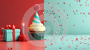 The Birthday Celebration Setup.AI generated image