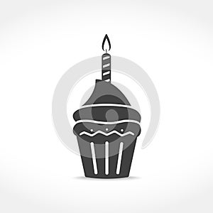 Birthday Cupcake Icon