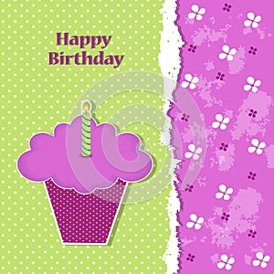 Birthday greeting card template