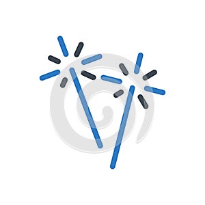 Birthday vector glyph color  icon