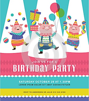 Birthday invitation cards