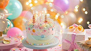 Birthday joy Celebratory cake