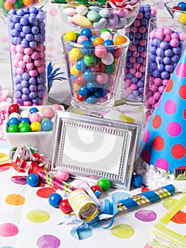 Birthday Party Candy Station Buffet Table