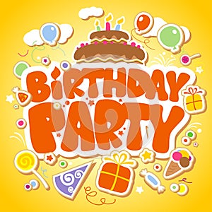 Birthday Party design template.