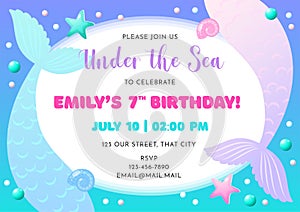 Birthday party invitation template