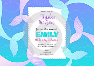 Birthday party invitation template