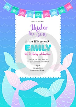 Birthday party invitation template