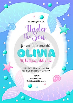 Birthday party invitation template