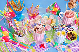 Festa di compleanno tavolo dolci 