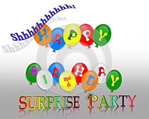 Birthday Surprise Party invitation